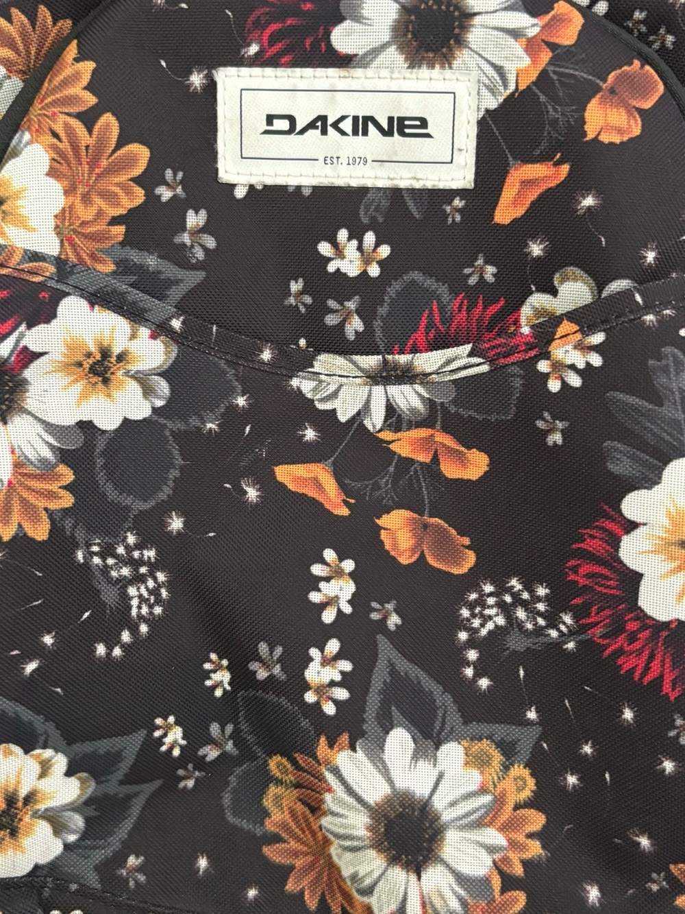 Dakine Floral Prom 25L Backpack Laptop School Storage Travel Bag Black Floral - Picture 16 of 16